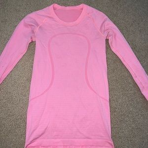 lululemon swiftly pink long sleeve size 4